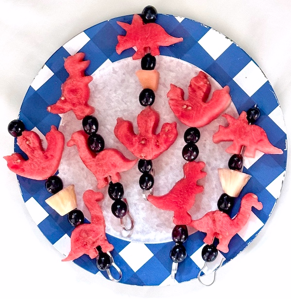 Dinosaur Fruit Skewers