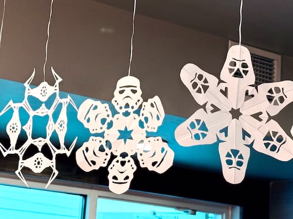 Star Wars snowflakes for birthday party