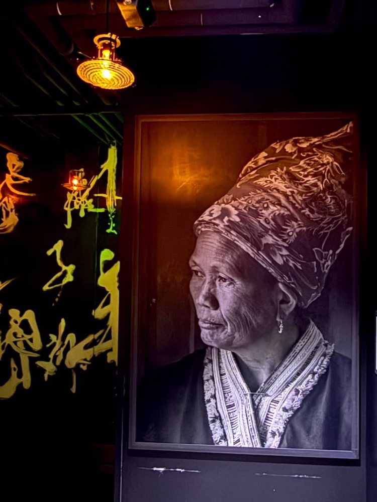 large portrait inside Morimoto Asia