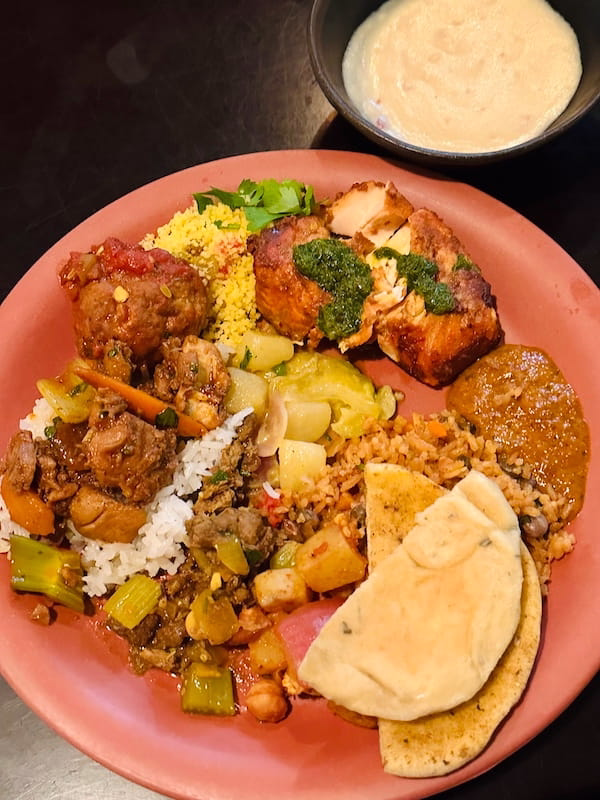 Tusker House review plate of food