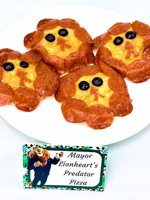 Predator Pizzas for Zootopia themed dinner