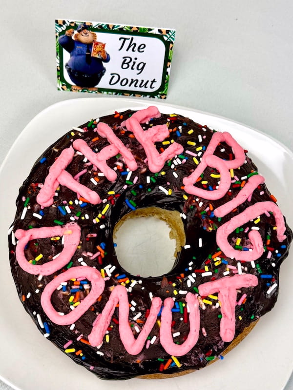 The Big Donut for Zootopia Themed Dinner
