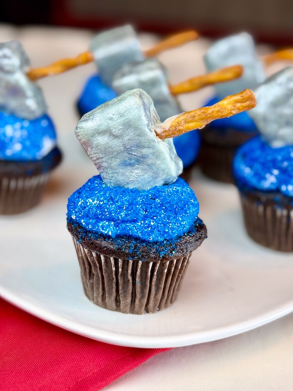 Thor's hammer cupcakes