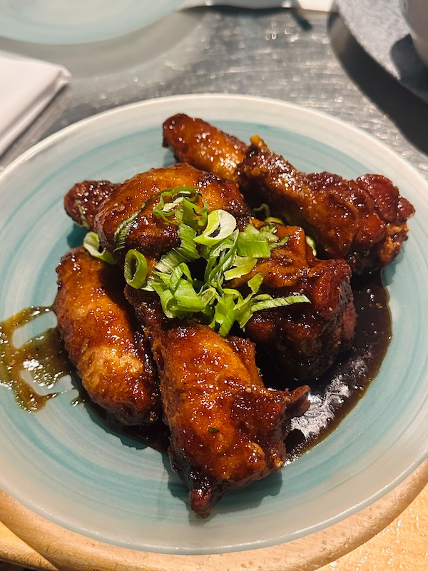 Chicken wings at Coral Reef for dining review