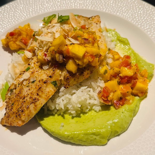 Coral Reef grilled snapper dining review