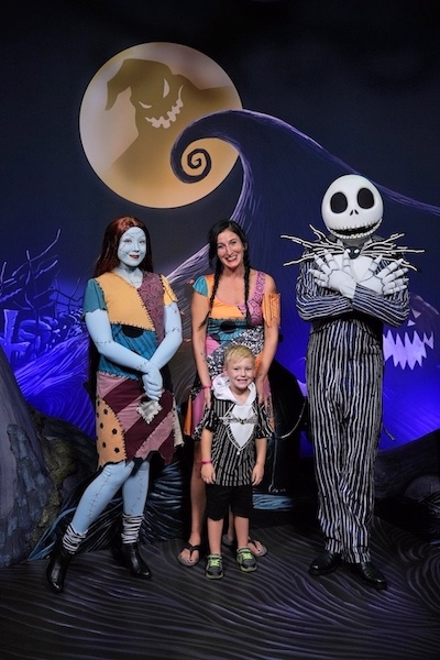 Jack and Sally at Mickey's Not-So-Scary Halloween Party