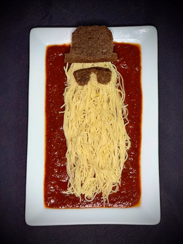 Cousin Itt's hair-raising angel hair pasta