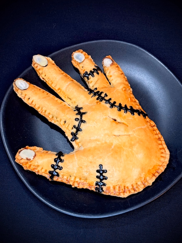 Finished thing hand pie for Addams Family themed dinner